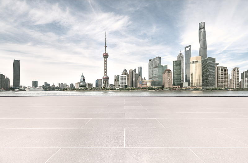 上海城市风光平台道路图片下载
