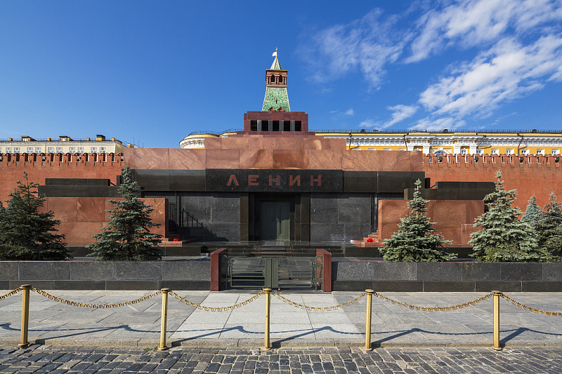 俄罗斯，莫斯科，红场和列宁纪念堂图片下载