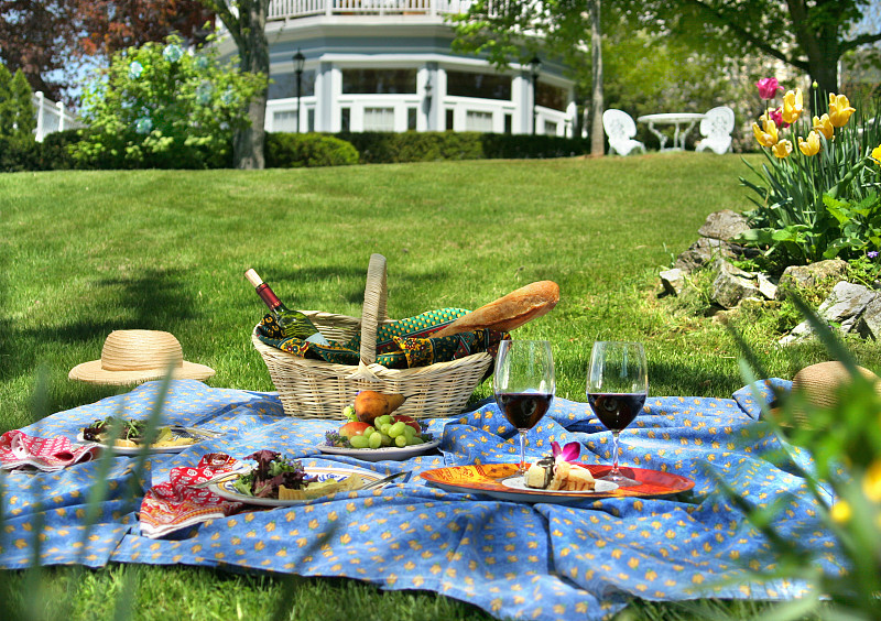 野餐在花园图片下载