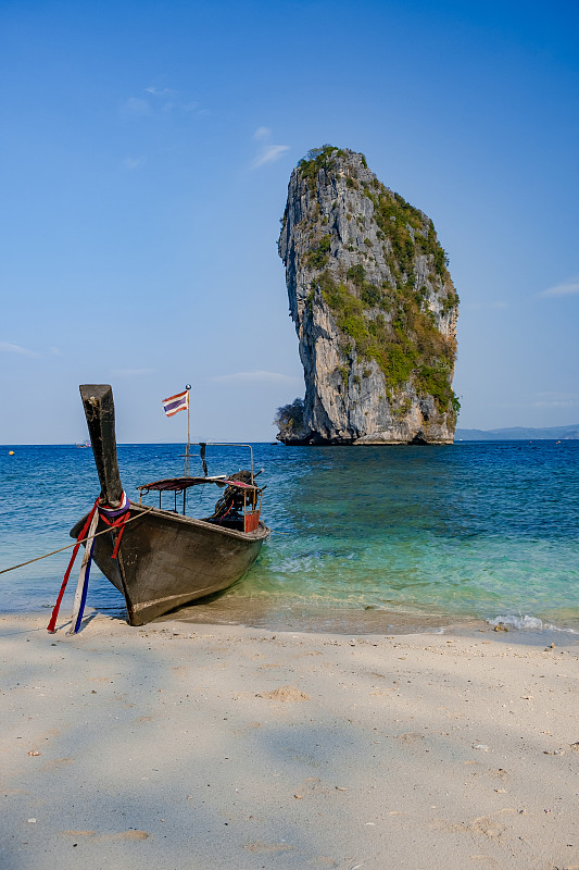 泰国宝达岛泰国宝达岛美丽的热带海滩宝达岛或宝达岛在泰国甲米省图片