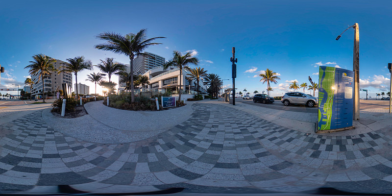 360球面vr照片Fort Lauderdale FL USA摄影图片下载