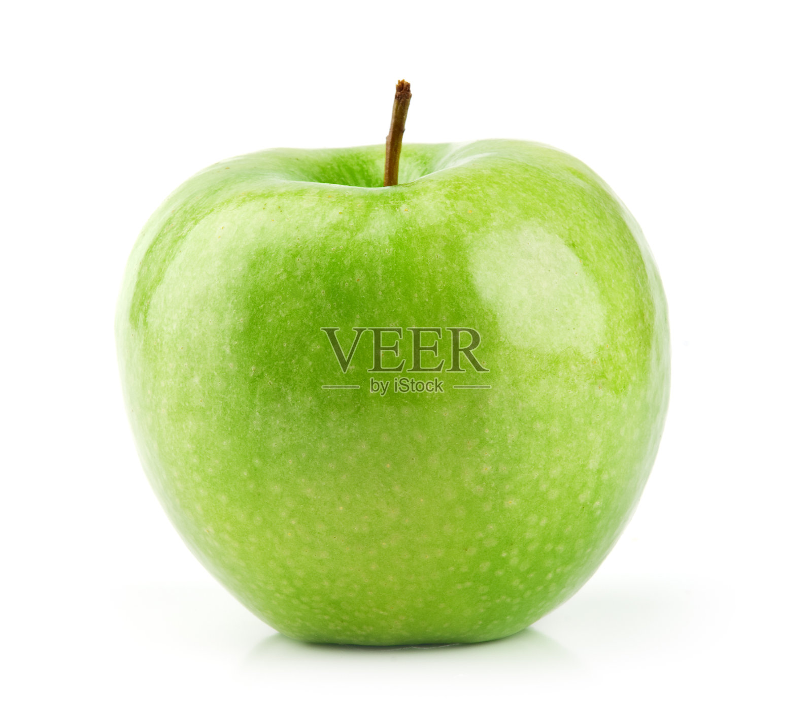 白色背景上的绿苹果照片摄影图片