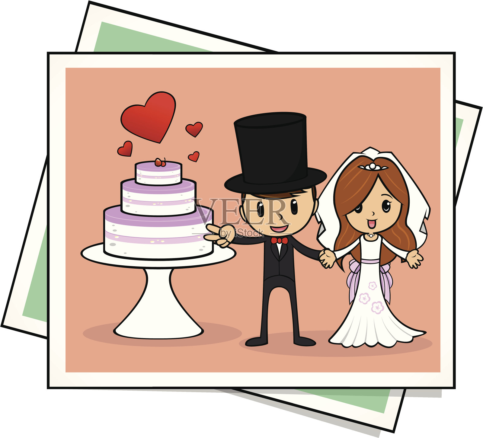 花束婚礼插画图片素材