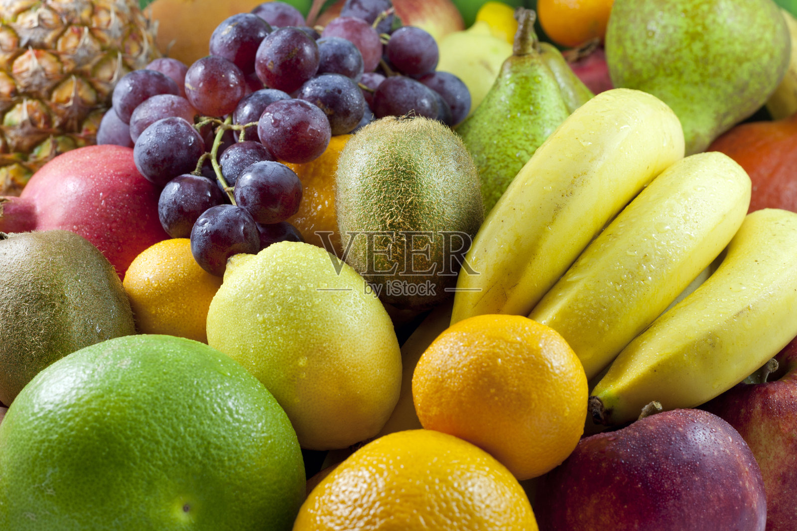 五颜六色的水果杂品照片摄影图片