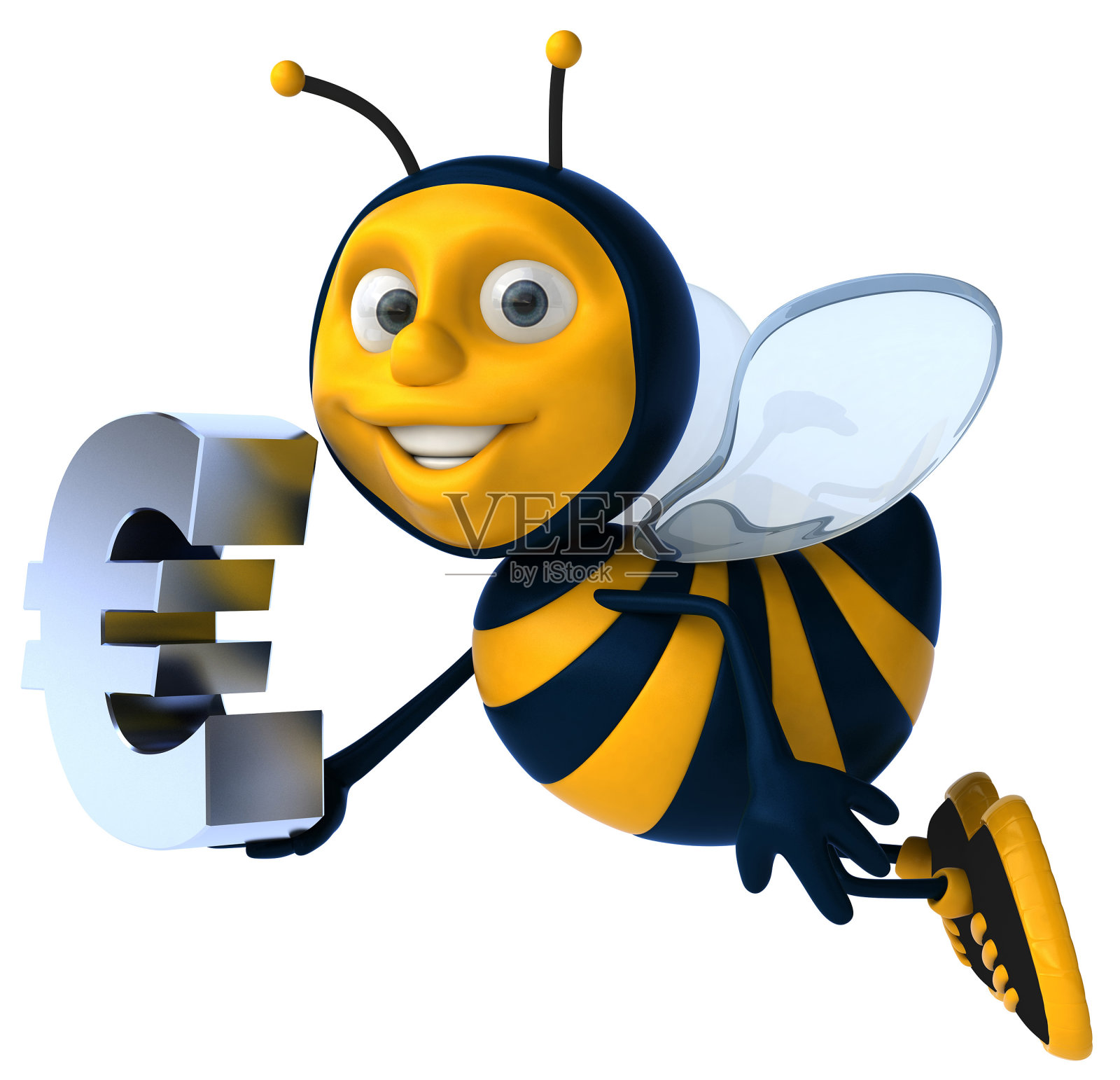 有趣的蜜蜂设计元素图片