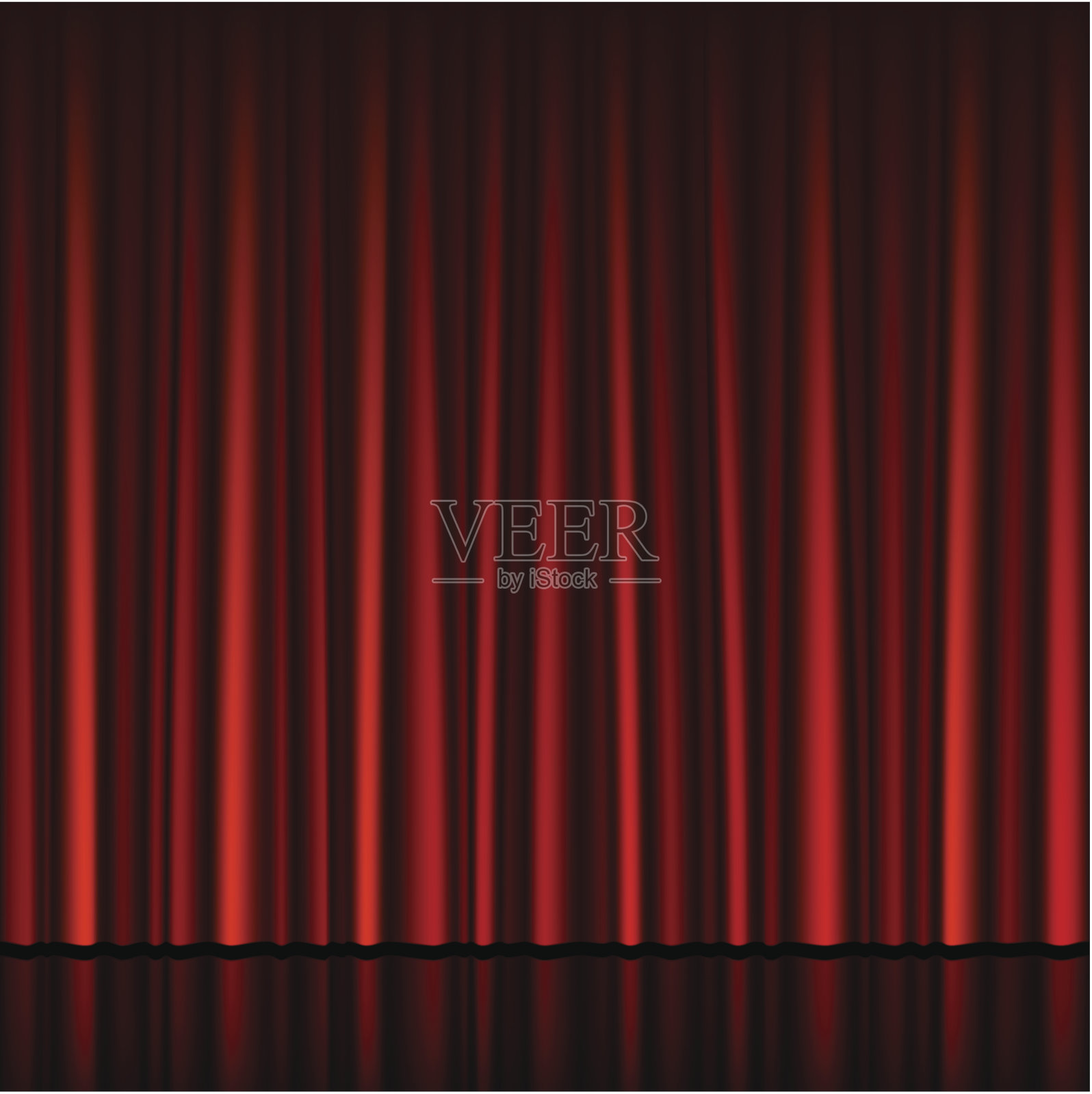 红幕与舞台无缝配合设计元素图片