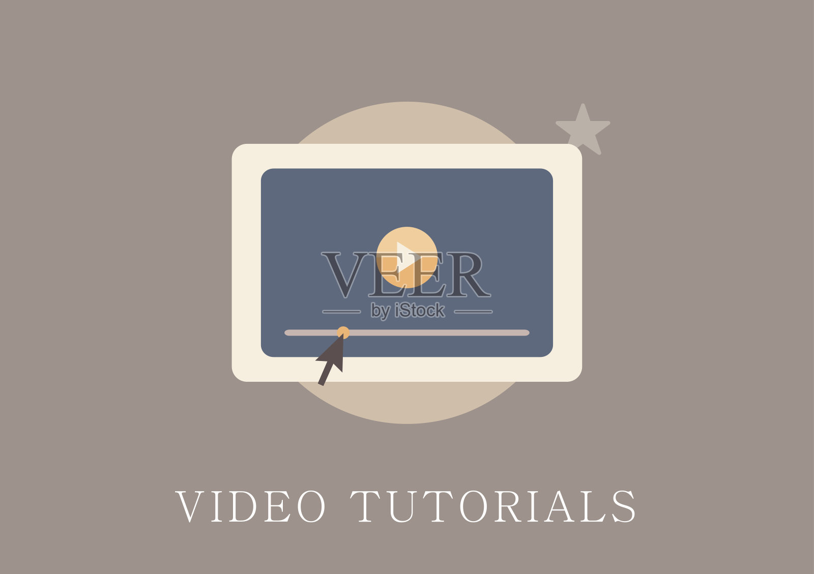 现代和经典设计视频教程概念平面图标插画图片素材