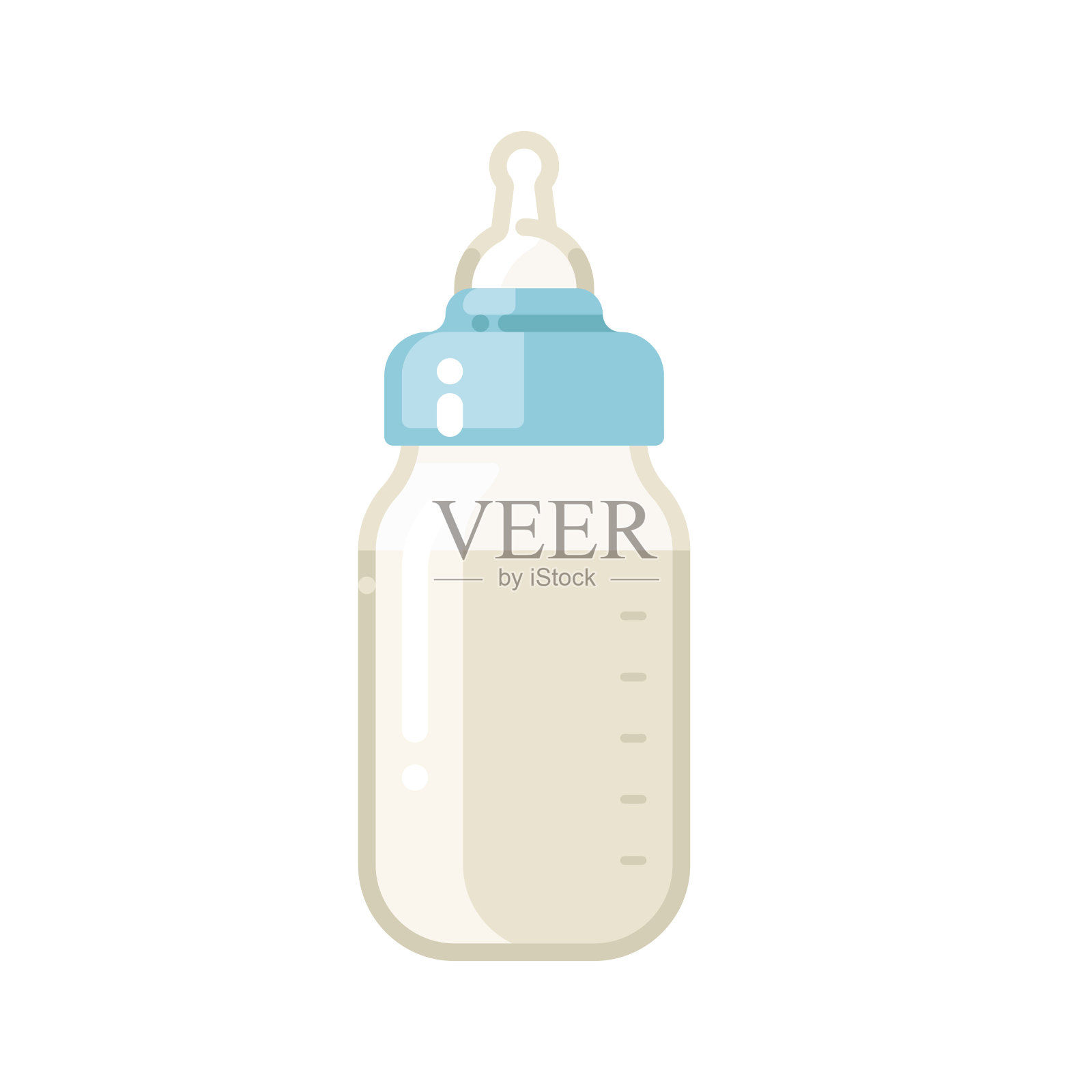 婴儿奶瓶图标设计元素图片