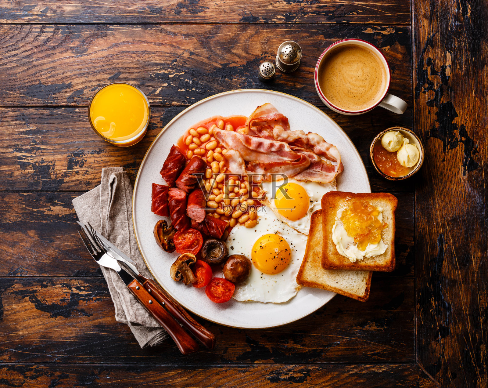 英式早餐照片摄影图片