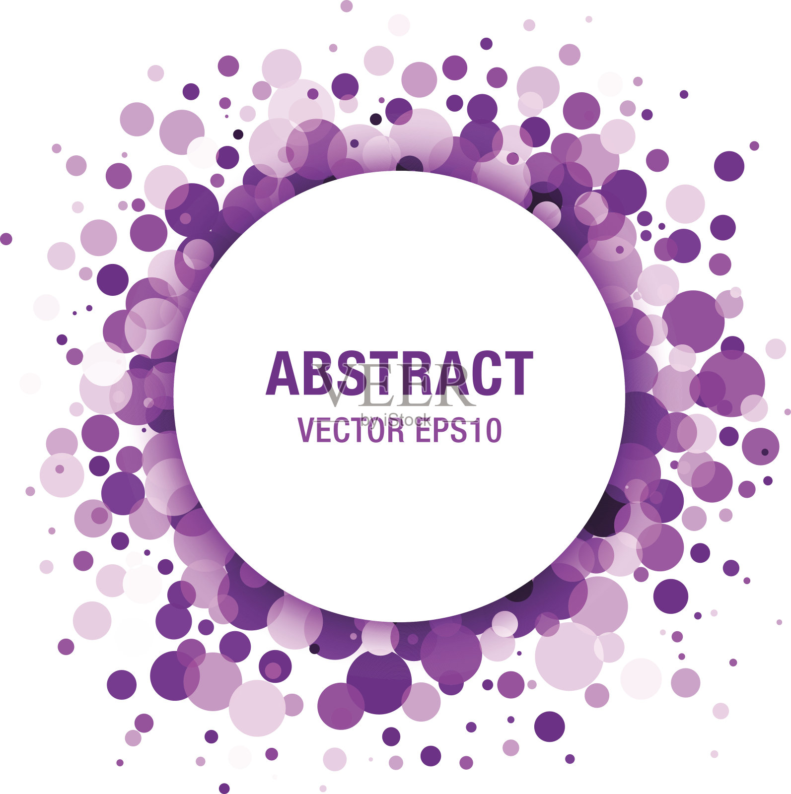 紫色-紫色抽象圆形框架设计元素设计元素图片