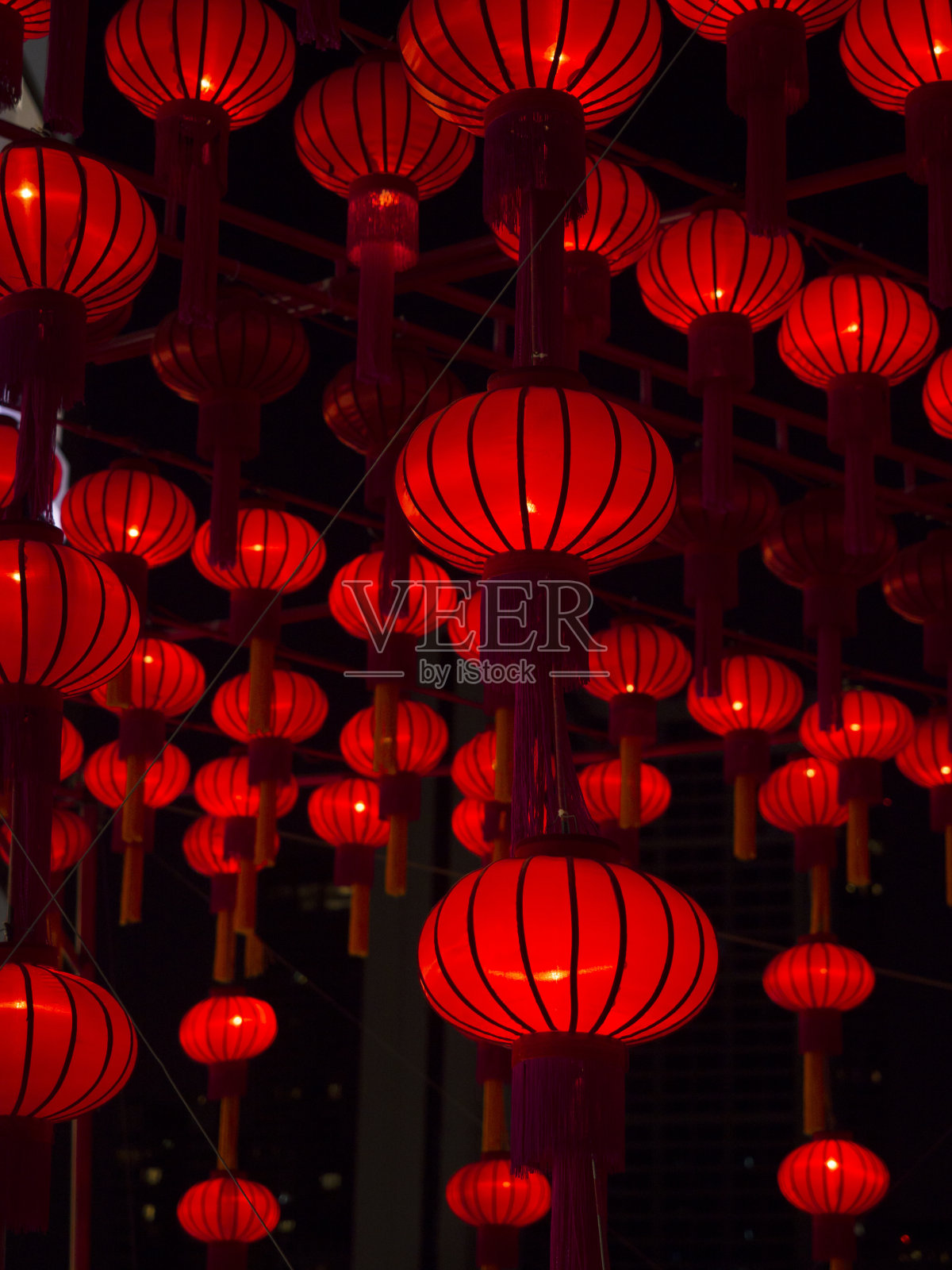 中国灯笼，中国新年。照片摄影图片
