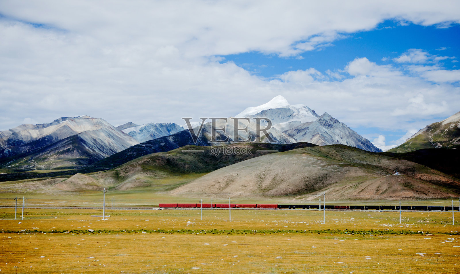 中国西藏的铁路照片摄影图片