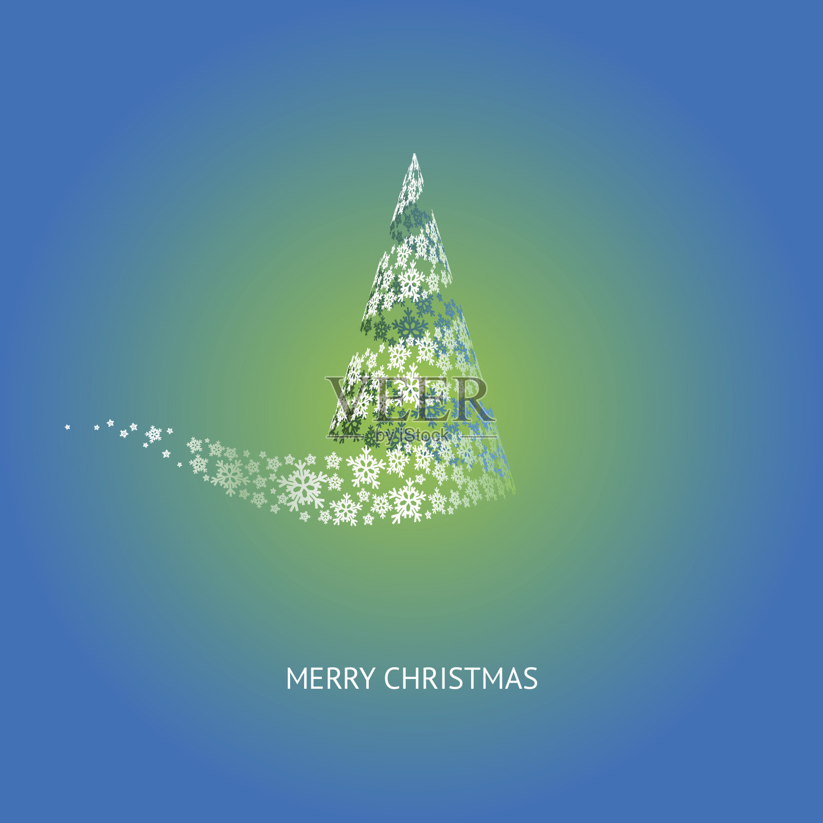 向量的圣诞树插画图片素材