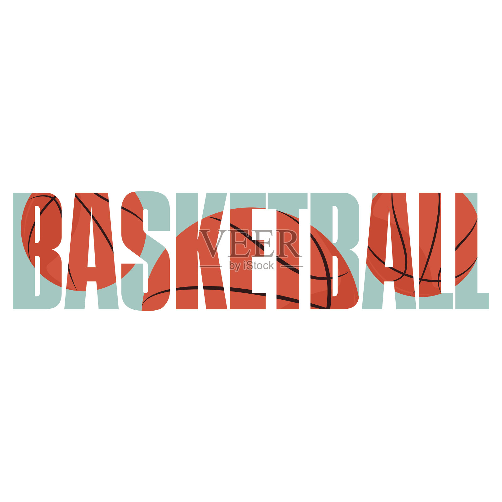 篮球的标志插画图片素材