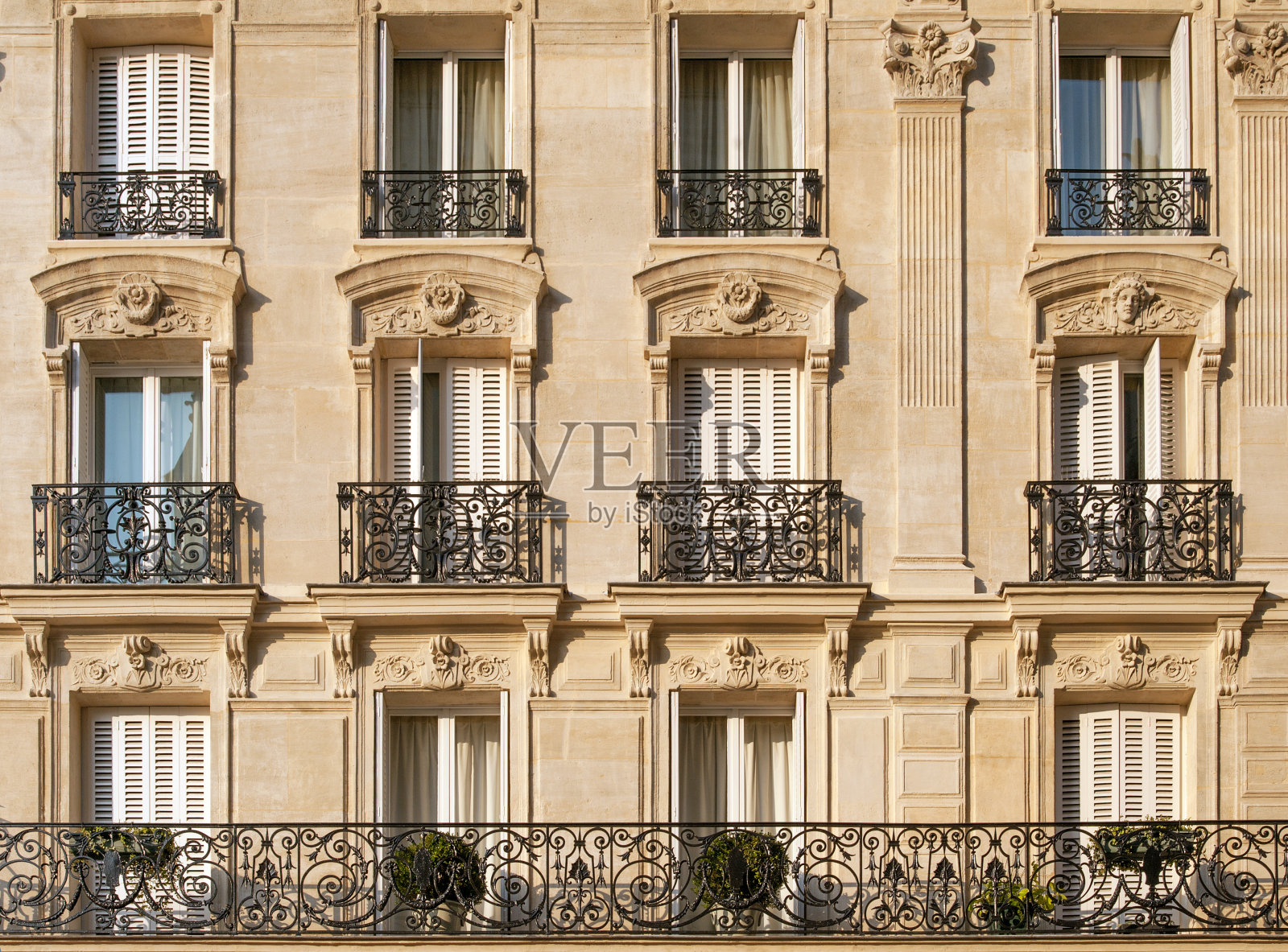 巴黎公寓照片摄影图片