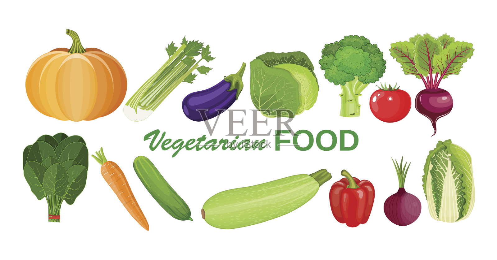 生态食物菜单背景。设计元素图片