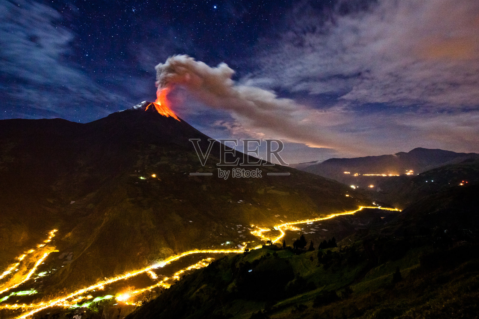 Tungurahua火山照片摄影图片