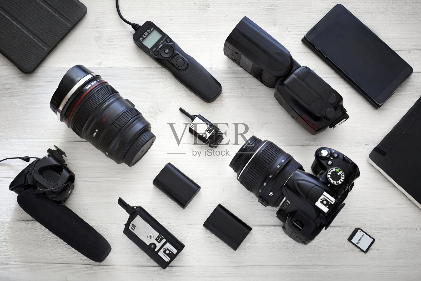 摄影师电视录像制作人工具包照片摄影图片