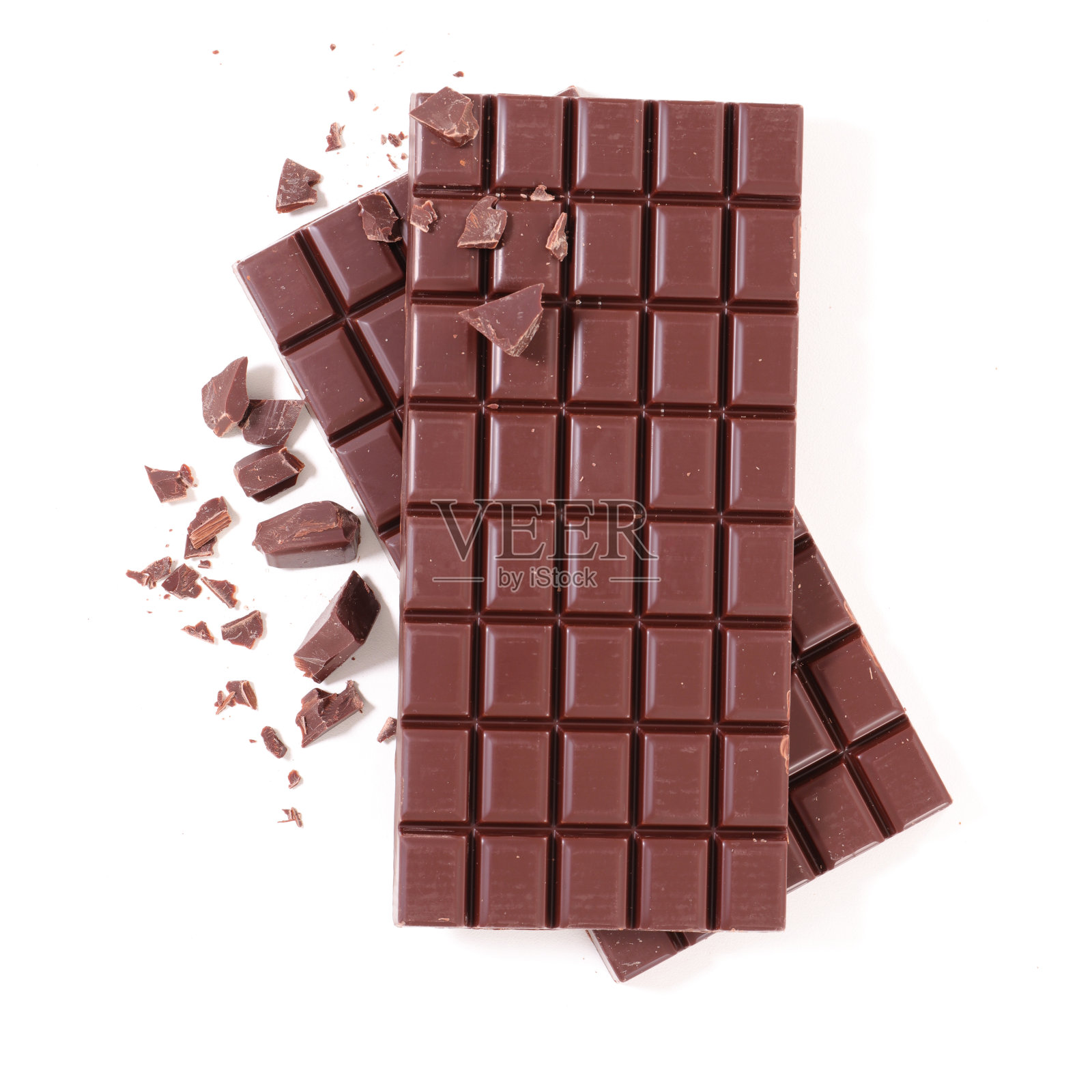 巧克力棒孤立在白色照片摄影图片