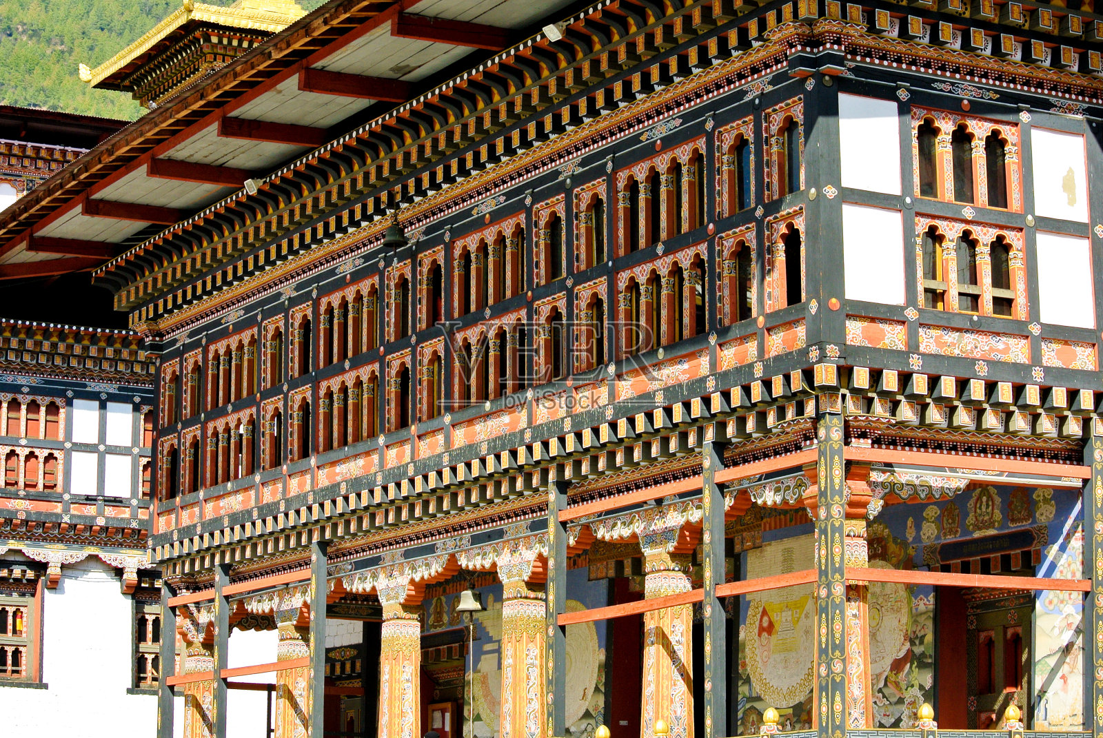 位于不丹普纳卡的修道院照片摄影图片