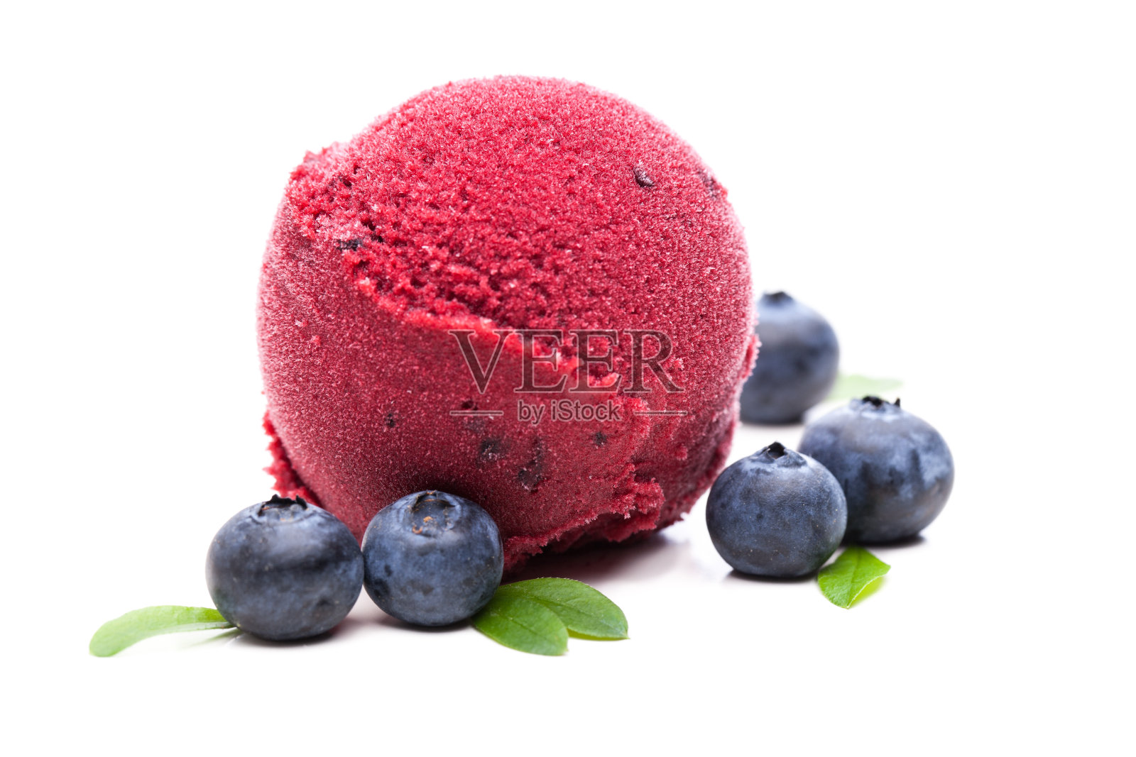 蓝莓冰淇淋图片素材-编号22576817-图行天下