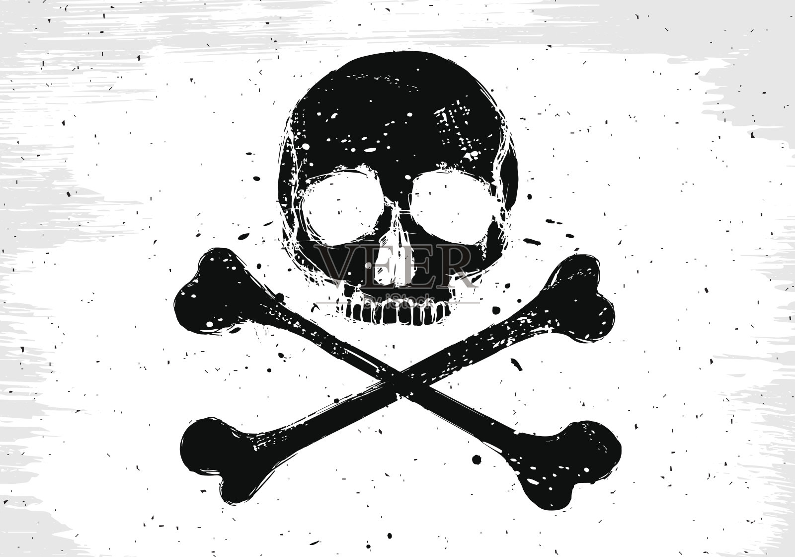 海盗白旗插画图片素材