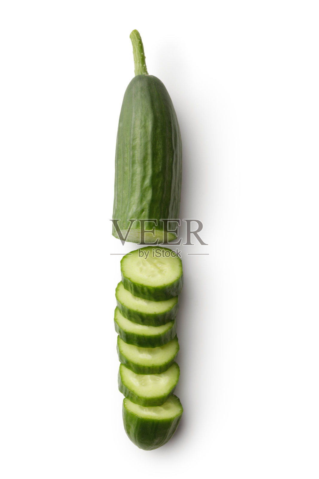 蔬菜:在白色背景上孤立的黄瓜照片摄影图片