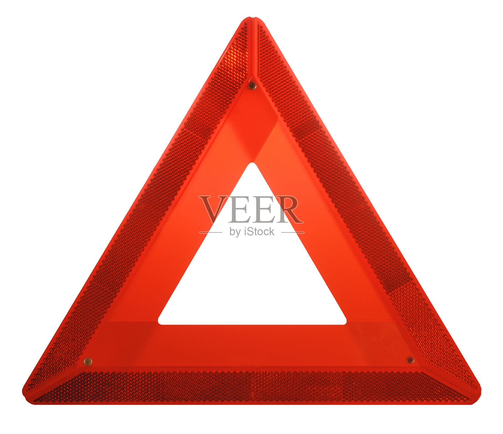 注意:前方红色危险标志、三角形安全警示标志照片摄影图片