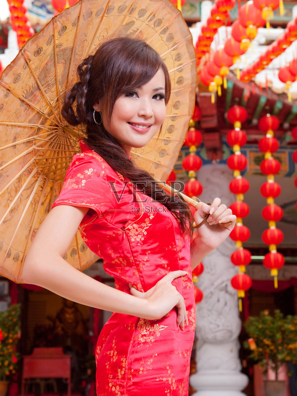 美丽的亚洲华人女士照片摄影图片