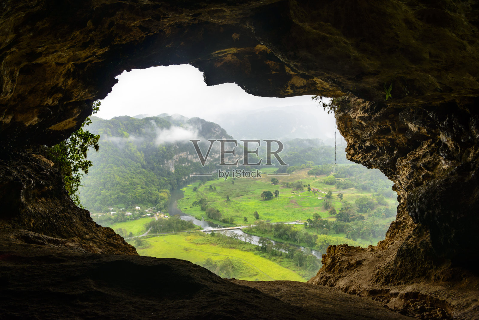 景色从窗户洞(Cueva Ventana)，波多黎各照片摄影图片