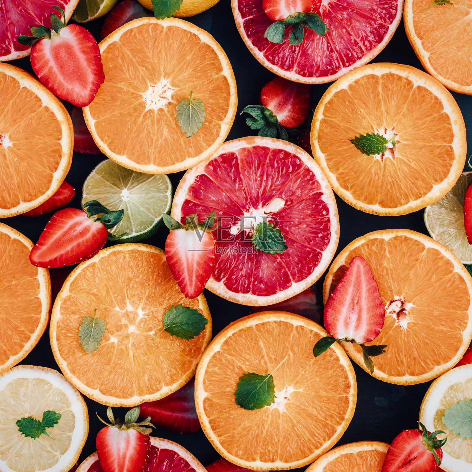 柑橘类水果排列照片摄影图片