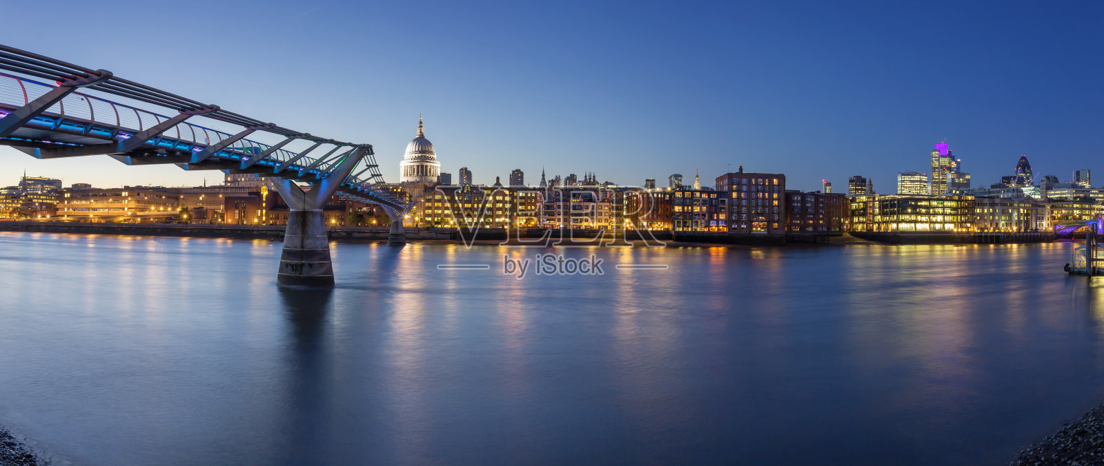 伦敦城市夜景照片摄影图片