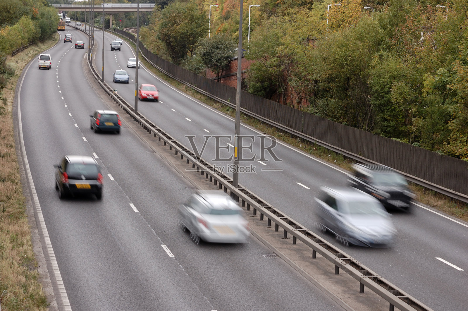 英国赫尔的高速公路交通照片摄影图片