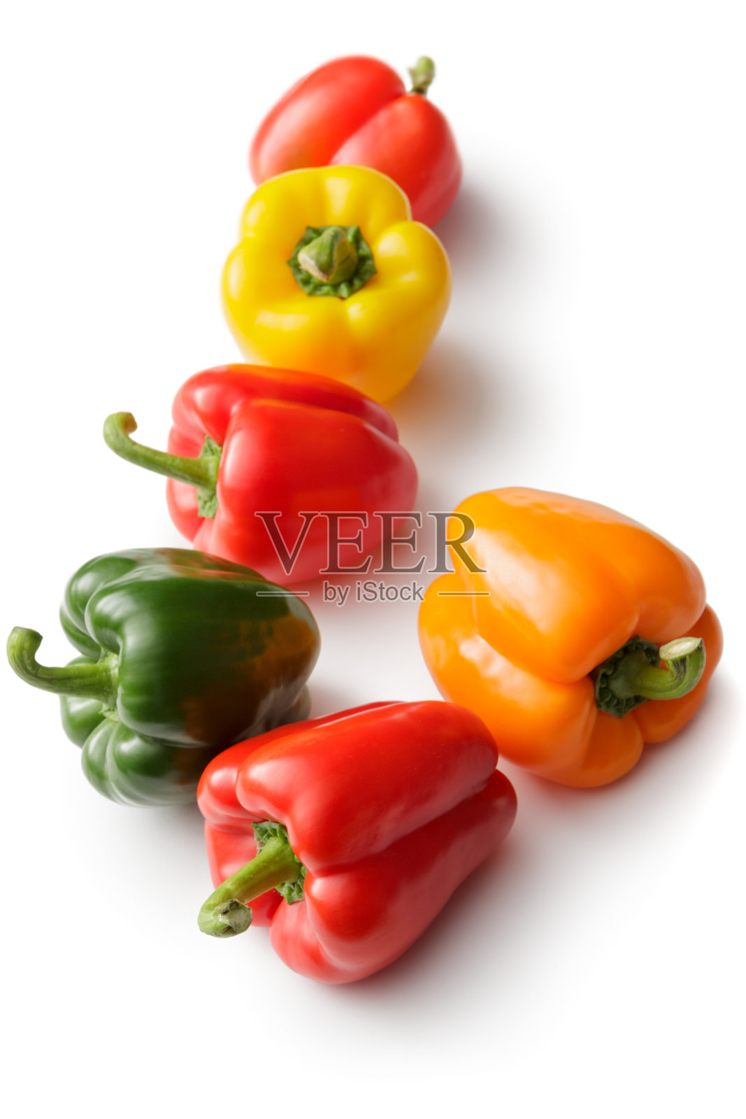蔬菜:在白色背景上分离的甜椒照片摄影图片