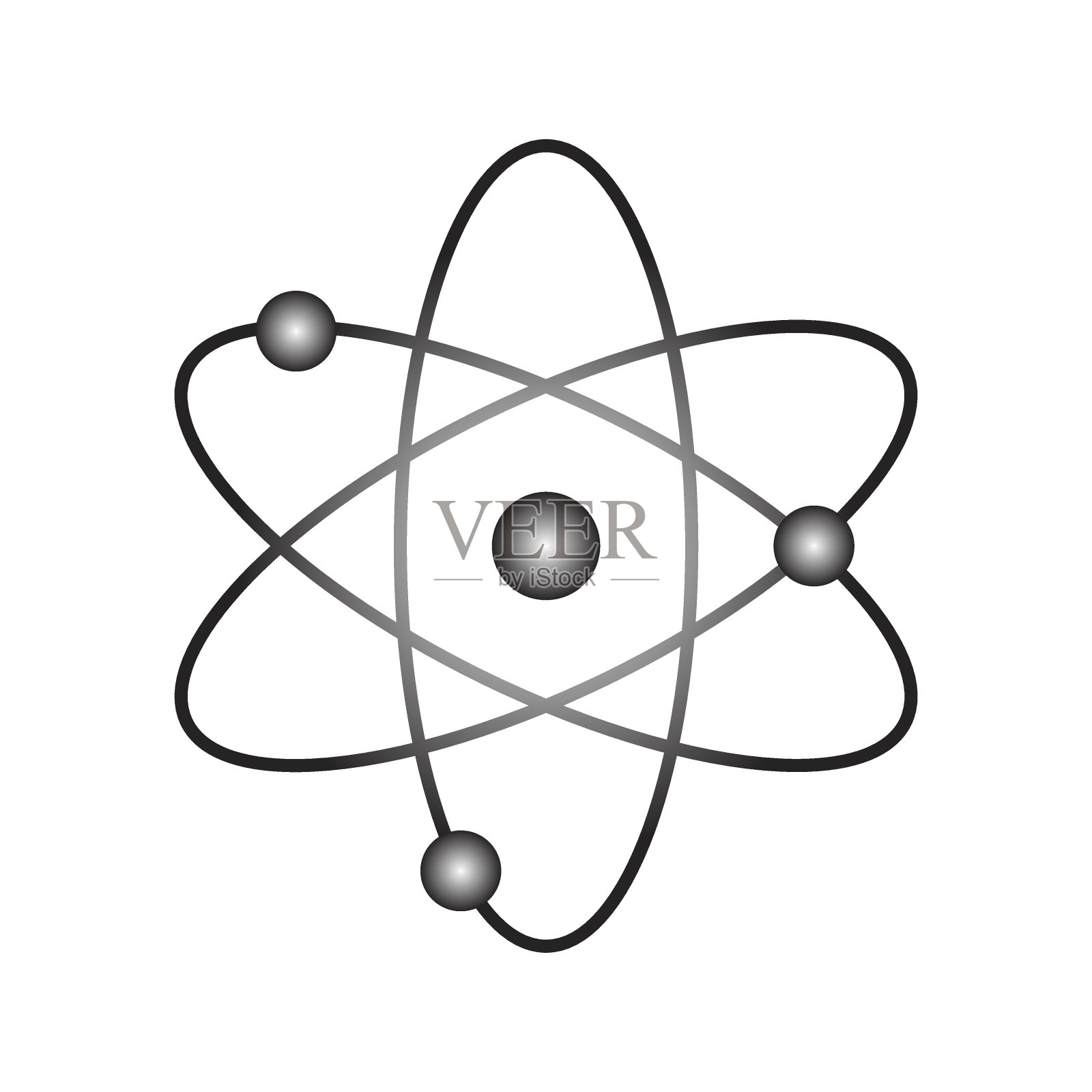 原子符号孤立向量设计元素图片