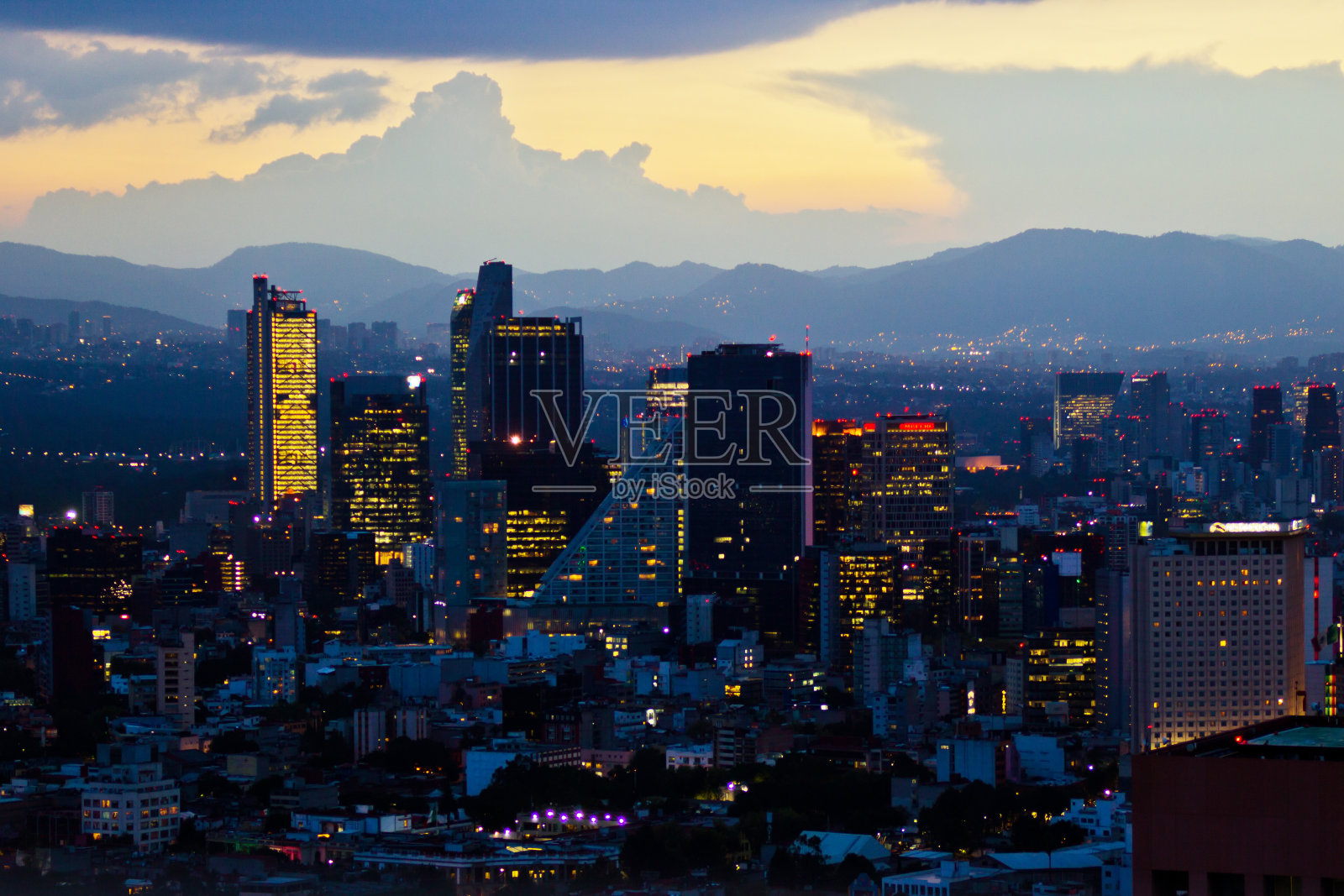 墨西哥城之夜照片摄影图片