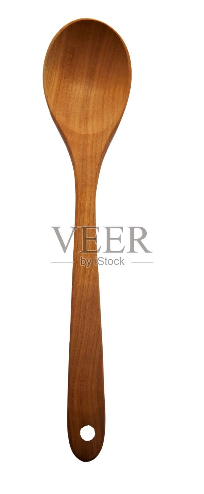 棕色的木勺，朴素的白色背景照片摄影图片