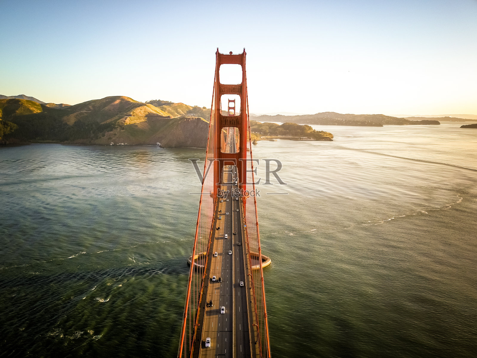 加州旧金山金门大桥航拍照片照片摄影图片