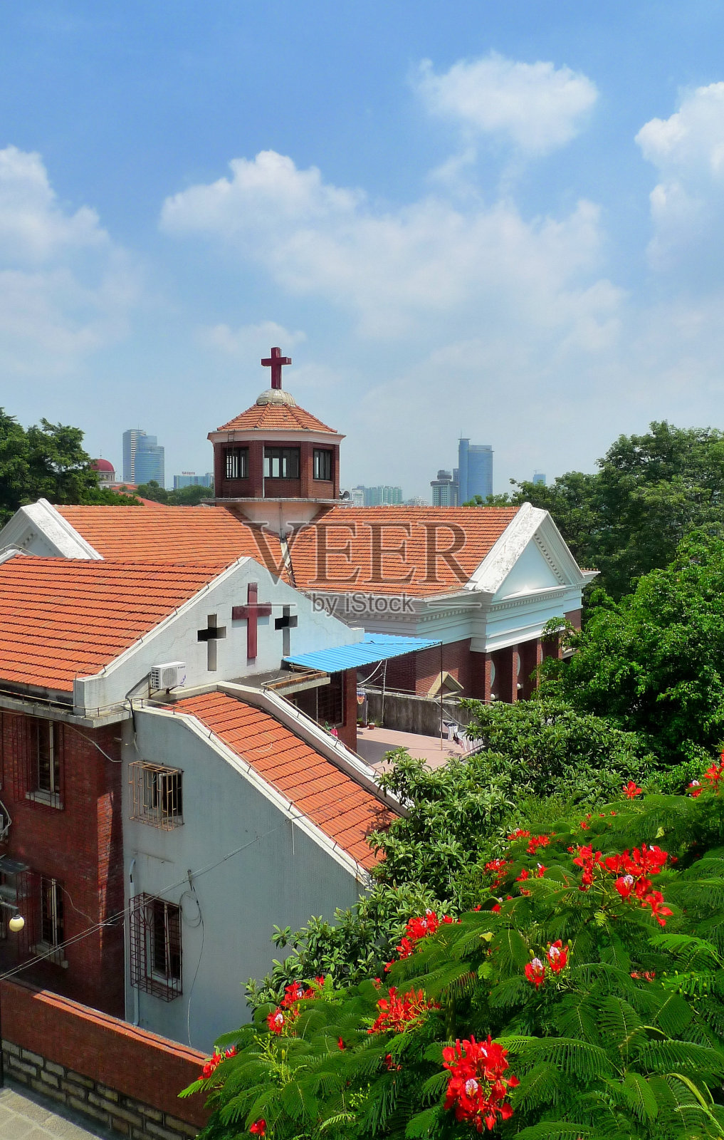 中国鼓浪屿的教堂照片摄影图片