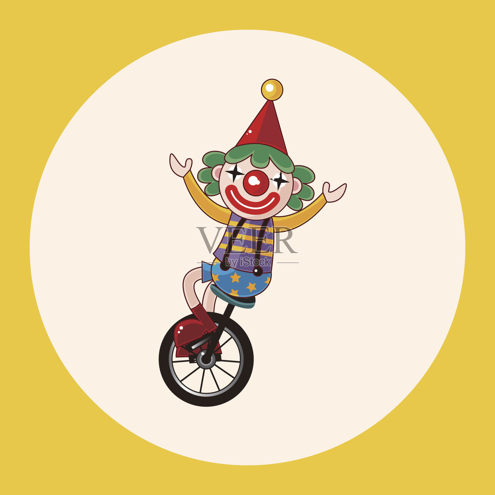 小丑的主题元素插画图片素材