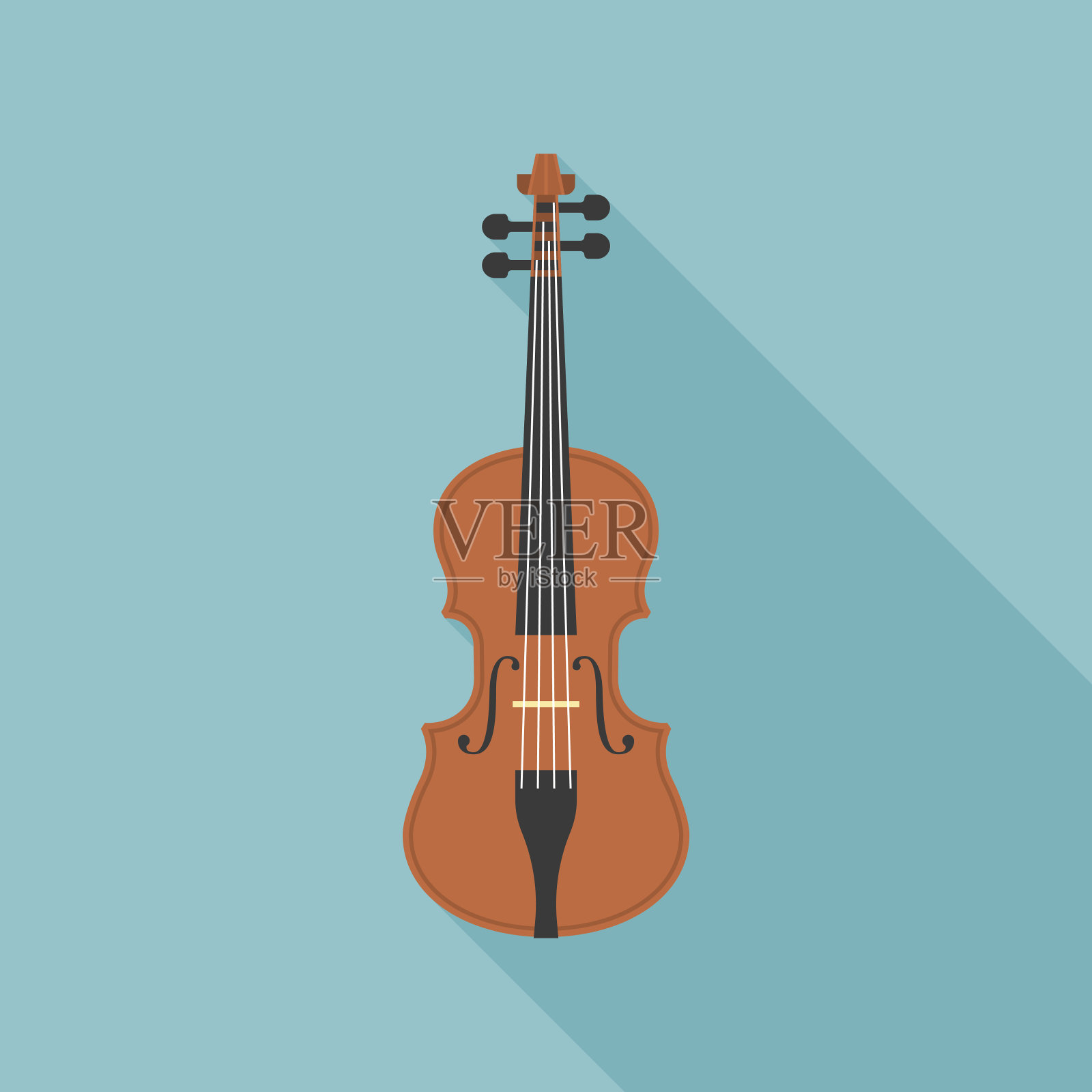木小提琴设计元素图片