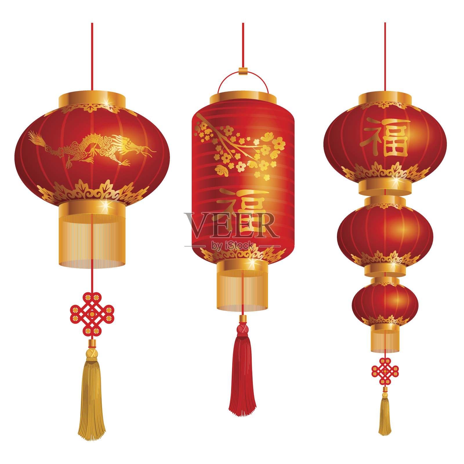 中国灯笼设计元素图片