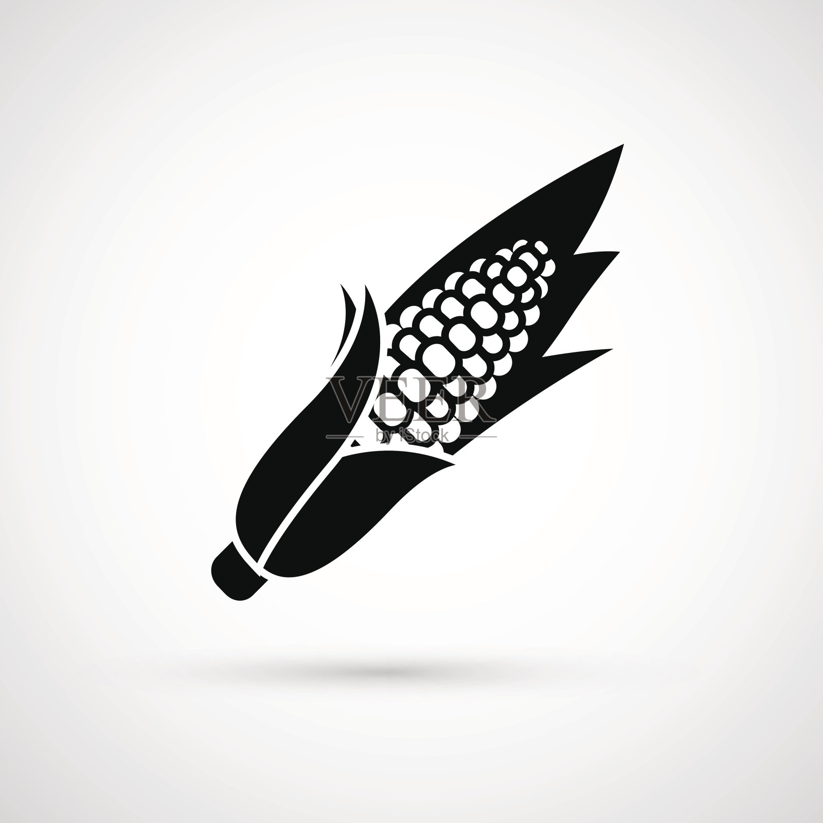 玉米矢量插图孤立在白色背景插画图片素材