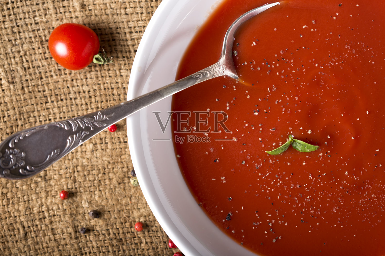 番茄汤照片摄影图片
