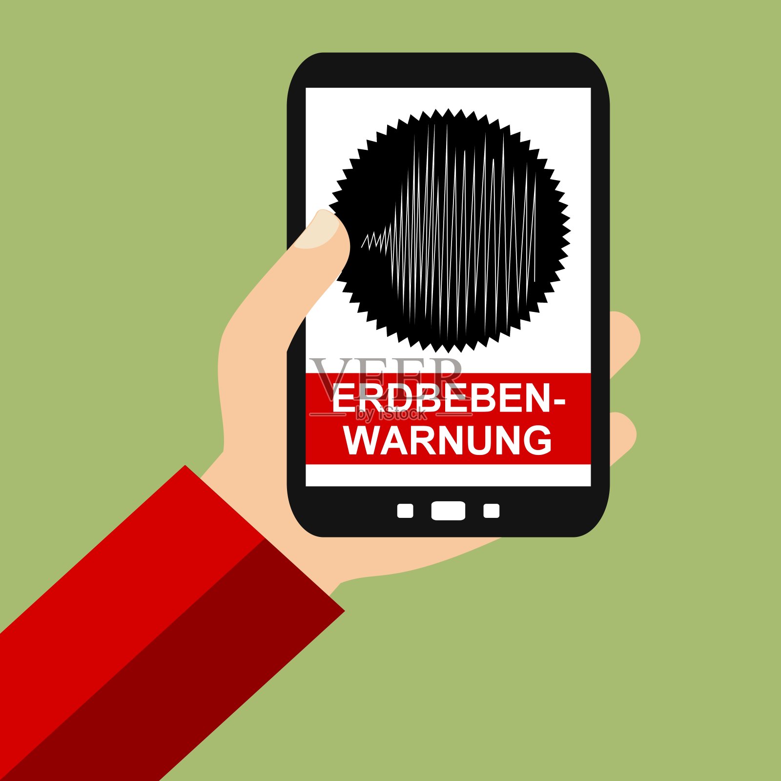 智能手机:地震预警德国-平面设计照片摄影图片