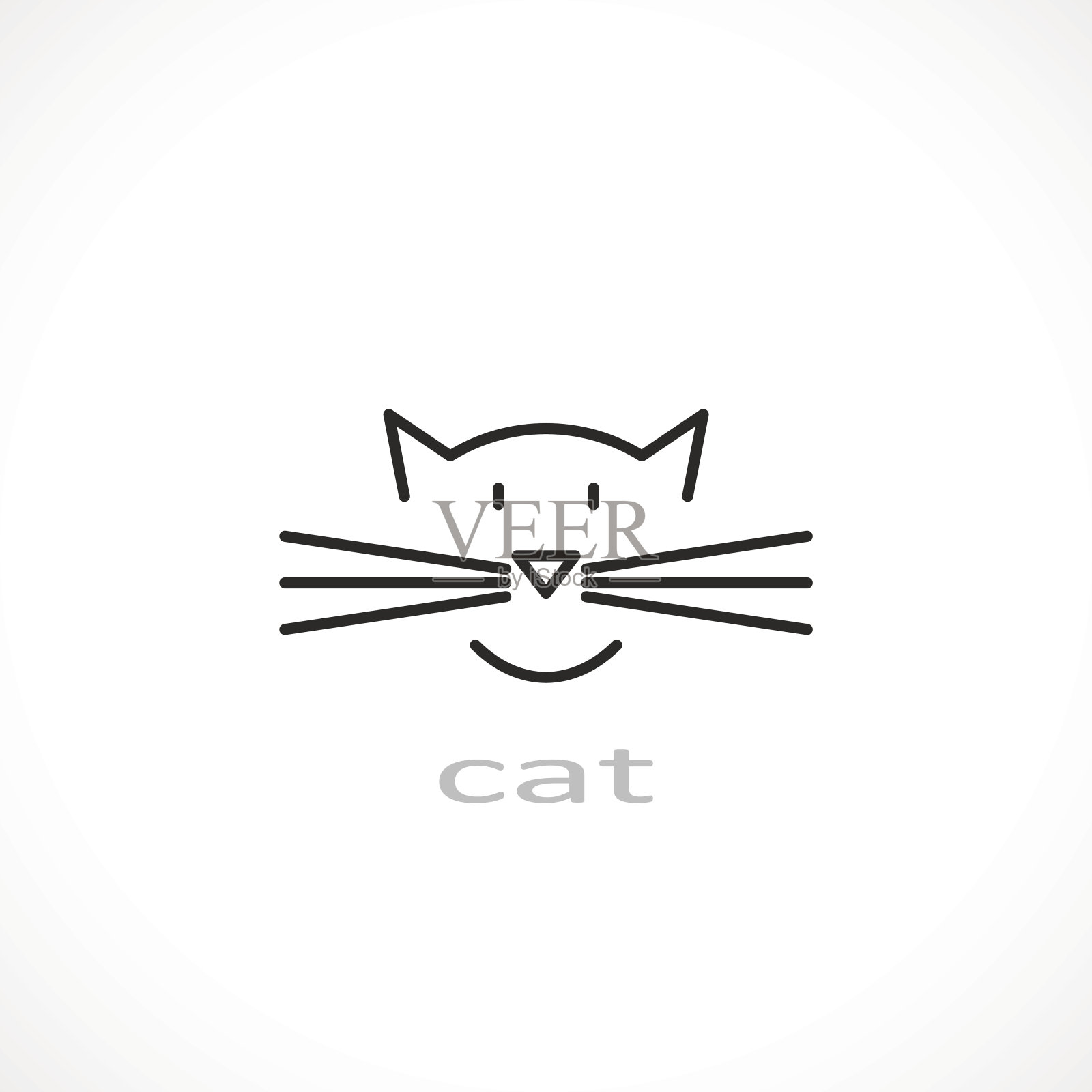猫的象征设计元素图片