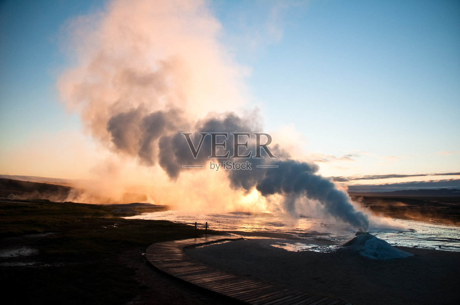 冰岛活火山照片摄影图片