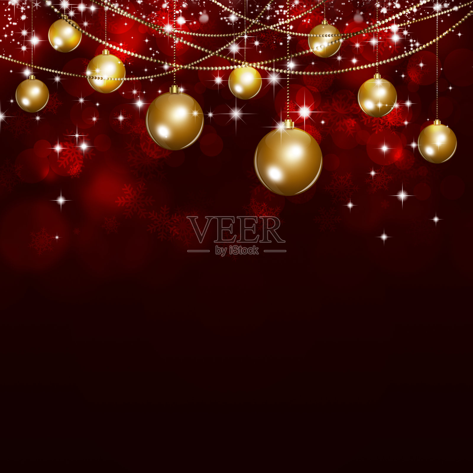 节日暗红色圣诞背景插画图片素材