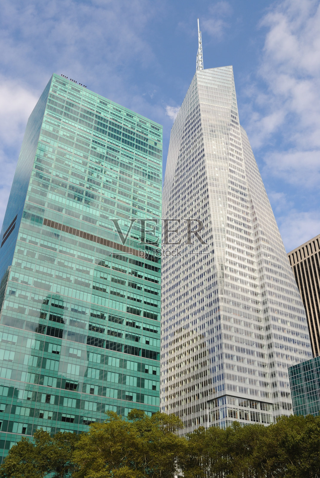 纽约的现代摩天大楼照片摄影图片