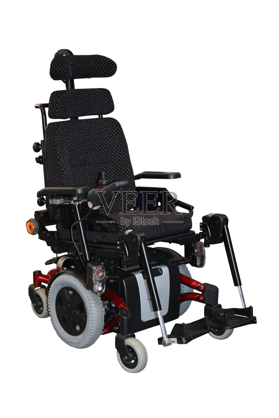 电动轮椅。照片摄影图片